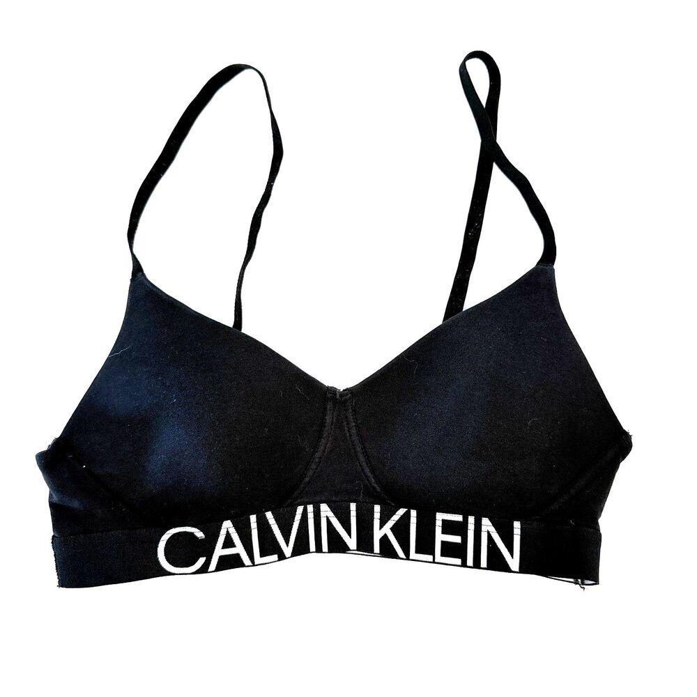 Calvin Klein Performance‎ Skinny Strap Pullover Sports Bra - Size M
